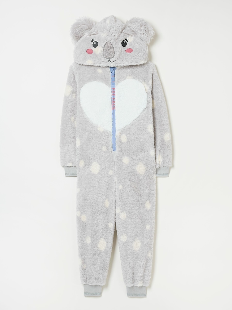 FatFace Light Grey Koala All-In-One - Image 5 of 5