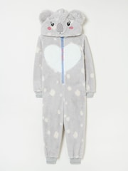 FatFace Light Grey Koala All-In-One - Image 6 of 6