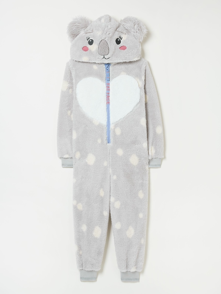 FatFace Light Grey Koala All-In-One - Image 6 of 6