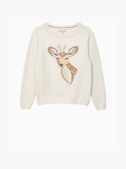 Trotters London Winter Dasher White Jumper - Image 1 of 3