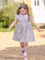 Trotters London Arabella Floral Smocked Cotton Dress - Image 1 of 7