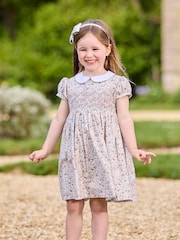 Trotters London Arabella Floral Smocked Cotton Dress - Image 2 of 7