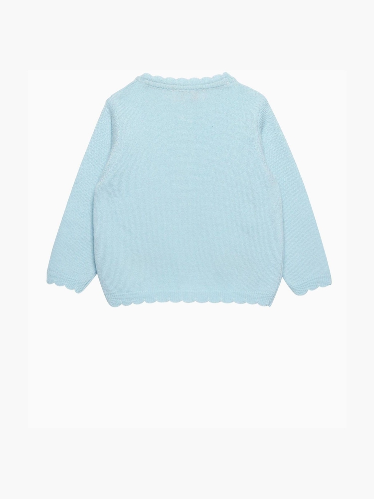 Trotters London Blue Hollie Hedgehog Cardigan - Image 2 of 3