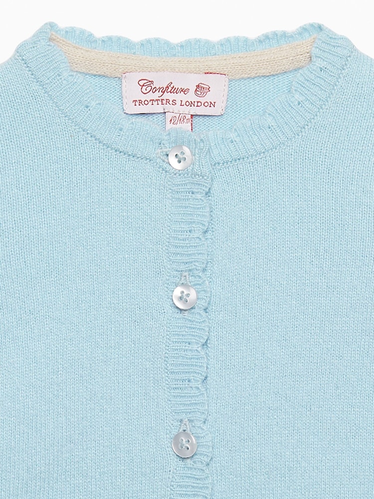 Trotters London Blue Hollie Hedgehog Cardigan - Image 3 of 3