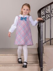Trotters London Pink Penelope Checked Pinafore - Image 2 of 5