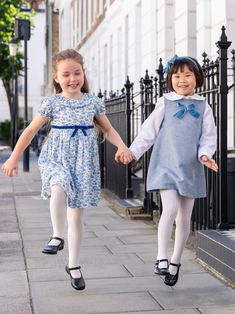 Trotters London Herringbone Georgina Bow Dress - Image 2 of 6