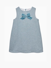 Trotters London Herringbone Georgina Bow Dress - Image 4 of 6