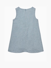 Trotters London Herringbone Georgina Bow Dress - Image 5 of 6