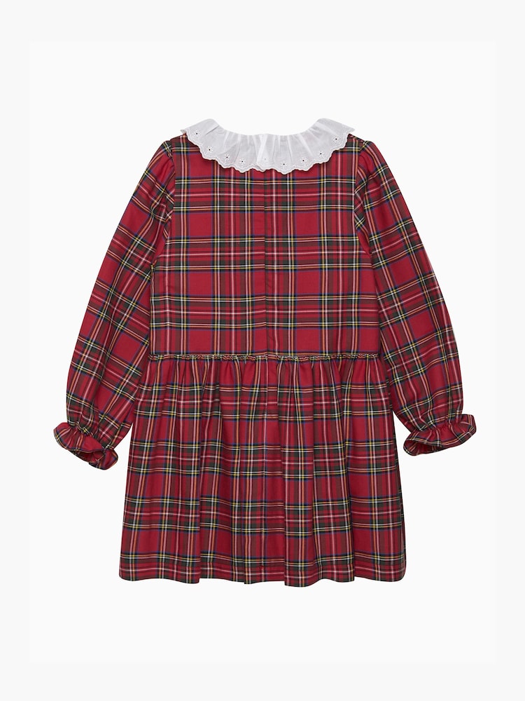 Trotters London Red Tabitha Willow Tartan Dress - Image 2 of 3