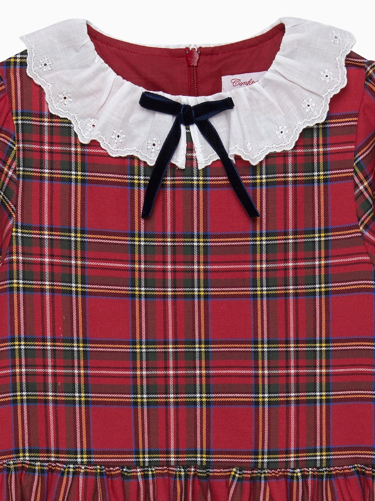 Trotters London Red Tabitha Willow Tartan Dress - Image 3 of 3