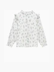 Trotters London Blue Frida Cotton Blouse - Image 3 of 5