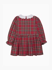 Trotters London Little Red Tabitha Willow Tartan 100% Cotton Dress - Image 2 of 3