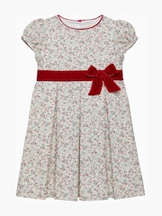 Trotters London Gold Floral Ruby Party Dress - Image 1 of 3