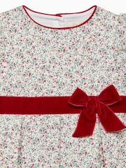 Trotters London Gold Floral Ruby Party Dress - Image 3 of 3