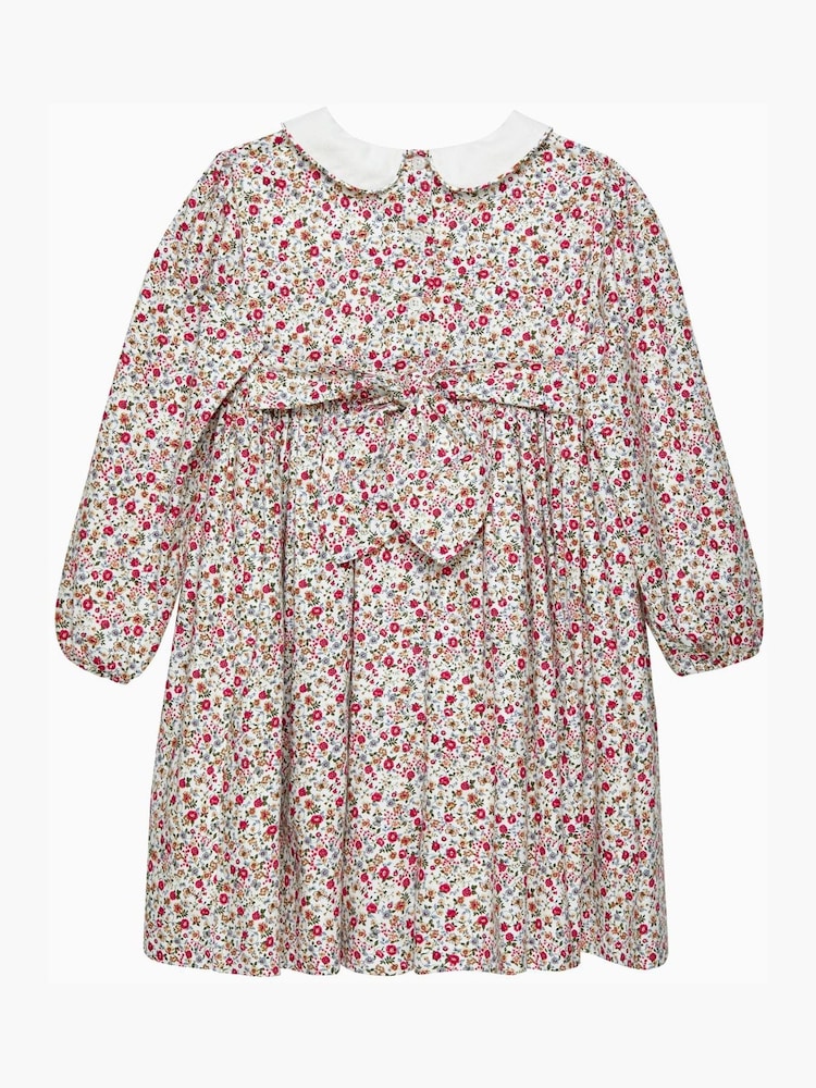 Trotters London Arabella Floral Smocked Cotton Dress - Image 2 of 3