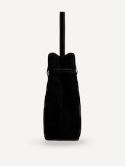 Manu Atelier Black Suede Leather Tote Du Jour Bag - Image 5 of 8