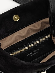 Manu Atelier Black Suede Leather Tote Du Jour Bag - Image 6 of 8