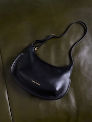 Manu Atelier Black Suede Leather Ilda Bag - Image 6 of 9