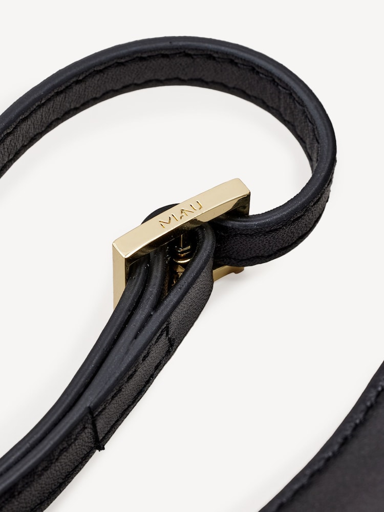Manu Atelier Black Suede Leather Ilda Bag - Image 9 of 9