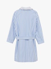 Trotters London Blue Stripe Felix 100% Cotton Bathrobe - Image 2 of 3