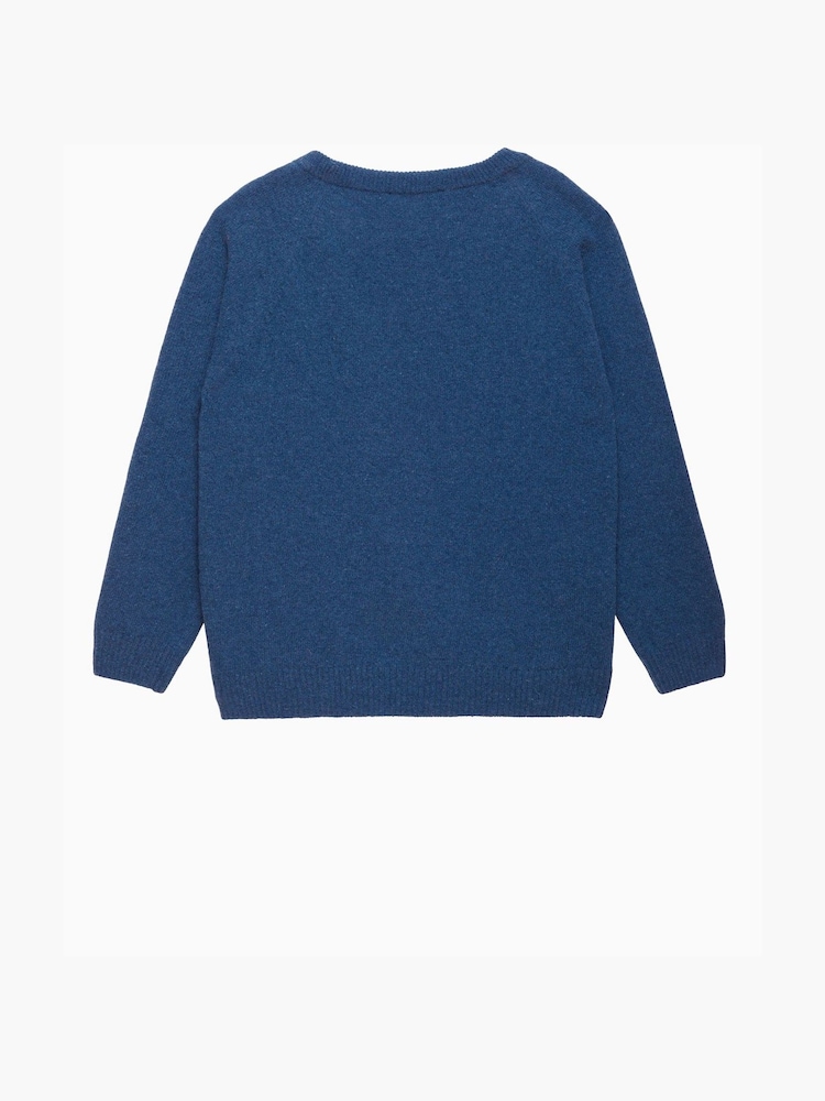 Trotters London Blue Marl Knight Jumper - Image 2 of 3