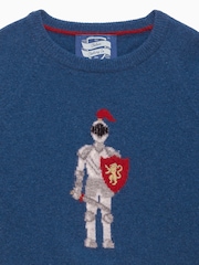 Trotters London Blue Marl Knight Jumper - Image 3 of 3