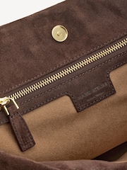 Manu Atelier Brown Suede Le Cambon 35 Handbag - Image 7 of 9