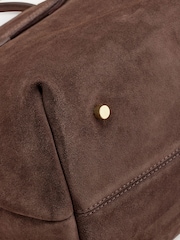 Manu Atelier Brown Suede Le Cambon 35 Handbag - Image 9 of 9