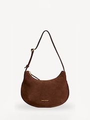 Manu Atelier Chocolate Suede Leather Ilda Bag - Image 1 of 4