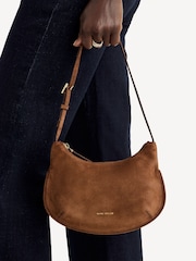 Manu Atelier Chocolate Suede Leather Ilda Bag - Image 3 of 4