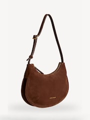 Manu Atelier Chocolate Suede Leather Ilda Bag - Image 4 of 4