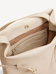 Manu Atelier Vanilla Suede Leather Tote Du Jour Bag - Image 5 of 6