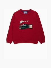 Suéter rojo de tren de vapor de Trotters London - Imagen 1 de 3