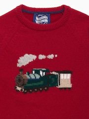 Suéter rojo de tren de vapor de Trotters London - Imagen 3 de 3