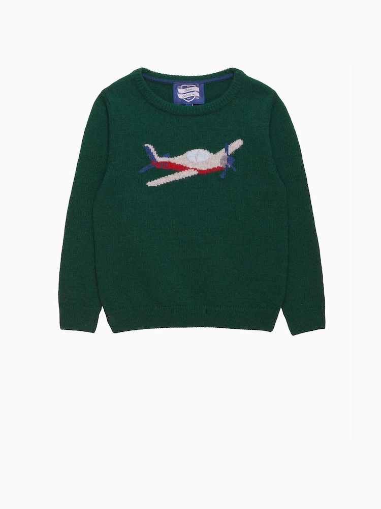 Trotters London Green Plane Jumper - Image 1 of 3
