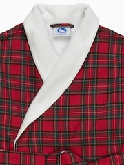 Trotters London Red 100% Cotton Cosy Tartan Robe - Image 3 of 3