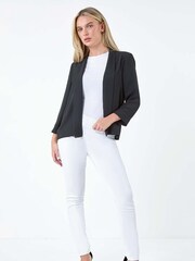 Roman Black Edge To Edge Jacket - Image 2 of 5
