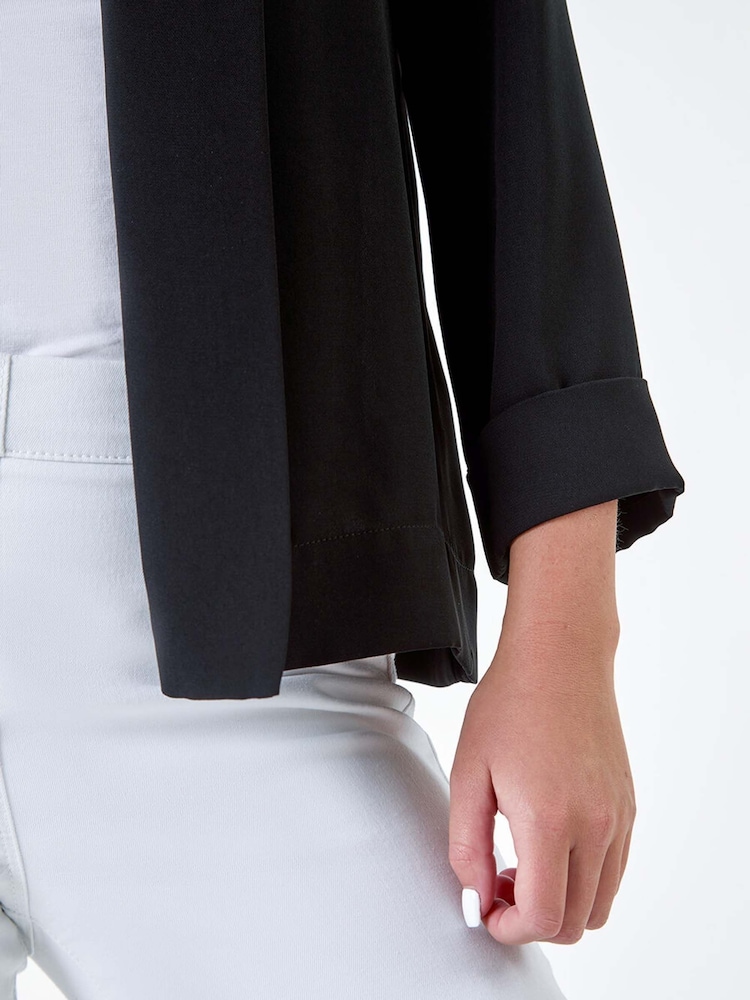 Roman Black Edge To Edge Jacket - Image 5 of 5