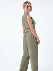 Roman Button Detail Pocket Jumpsuit - Imagen 3 de 5