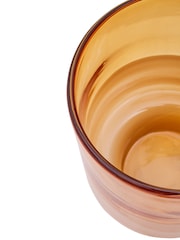 Fifty Five South Amber Cleo Glass Vase with Gold Finishing - Image 6 of 6