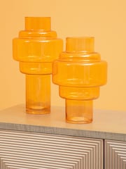 Fifty Five South Amber Cayden Glass Vase - Image 3 of 6
