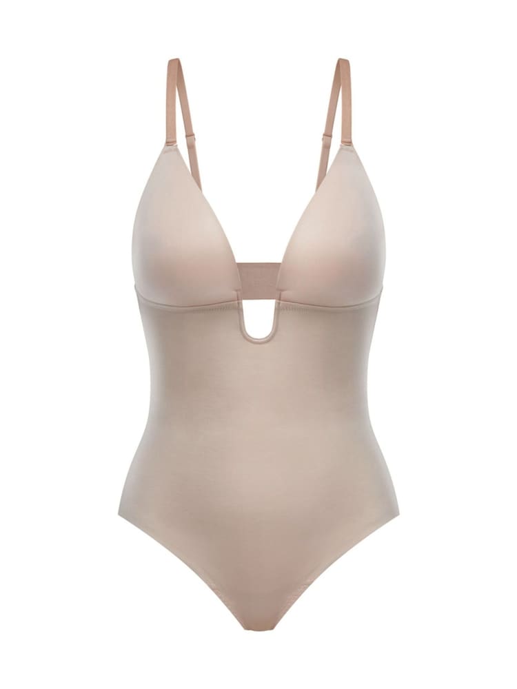 beis - SPANXshape™ Suit Your Fancy Plunge Bajo-Back Thong Bodysuit - Imagen 6 de 6 beis - SPANXshape™ Suit Your Fancy Plunge Bajo-Back Thong Bodysuit - Imagen 6 de 6