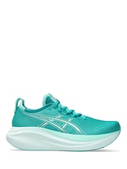 Зеленый - Женские кроссовки ASICS Gel Nimbus 27 . - Изображение 1 из 8