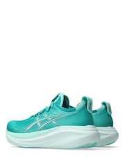 Зеленый - Женские кроссовки ASICS Gel Nimbus 27 . - Изображение 4 из 8