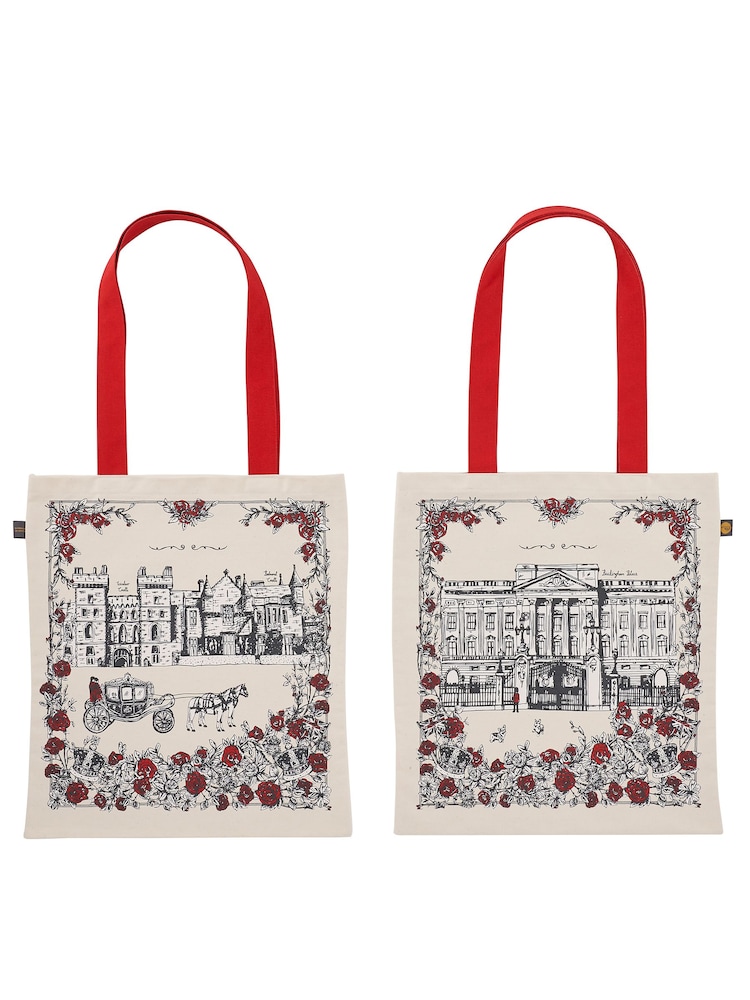 Victoria Eggs Red and Charcoal Royally British Mug & Canvas Bag - Image 5 of 5