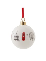 Victoria Eggs Red and Charcoal London Skyline Bauble - Image 2 of 2