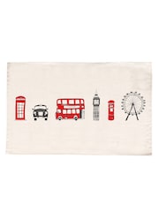 Victoria Eggs Red and Charcoal Simply London 100% CottonSkyline and Big Smoke Tea Towels - Image 5 of 5