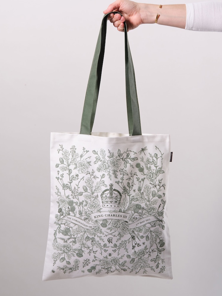 Victoria Eggs Green King Charles III Coronation Mug & Canvas Bag - Image 2 of 5