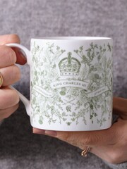 Victoria Eggs Green King Charles III Coronation Mug & Canvas Bag - Image 3 of 5