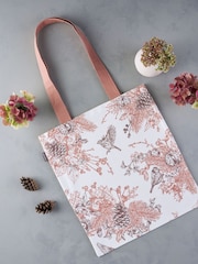 Victoria Eggs Deep Brown and Russet Autumn Garden Canvas & Cosmetics 100% Cotton Bag - Image 1 of 4